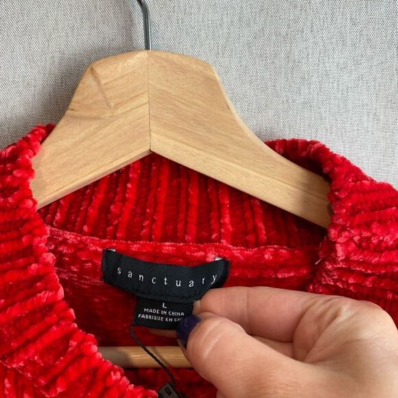 Sanctuary fuzzy mock neck sweater - Picture 4 of 7